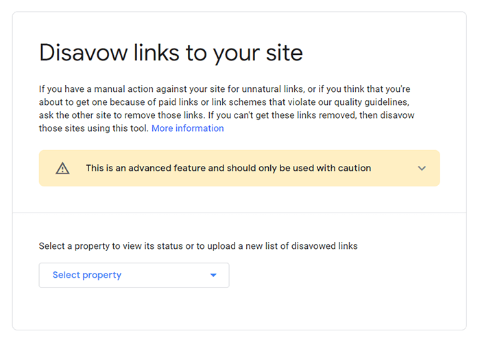 Disavow Tool