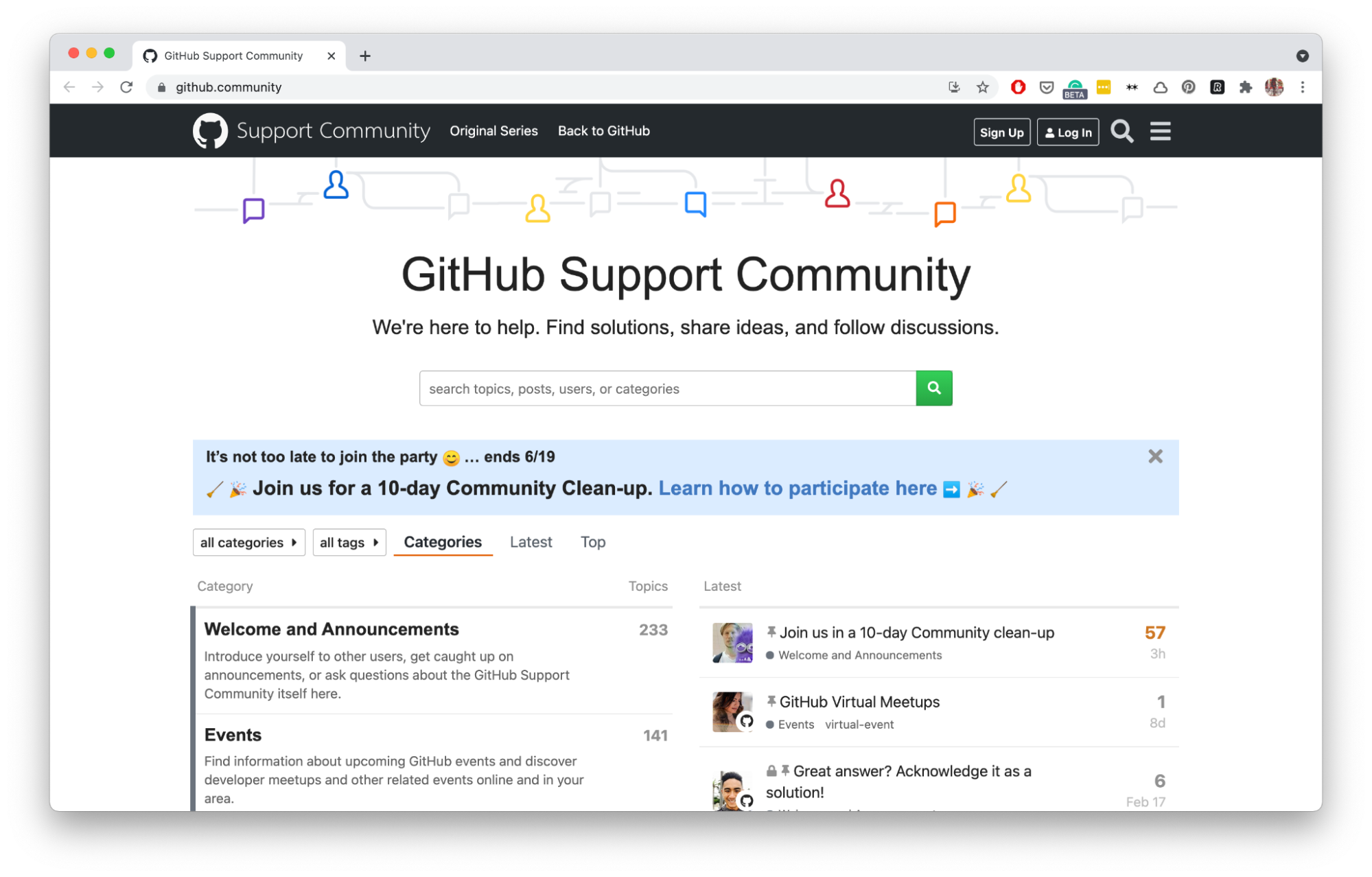 Git Hub Support Community