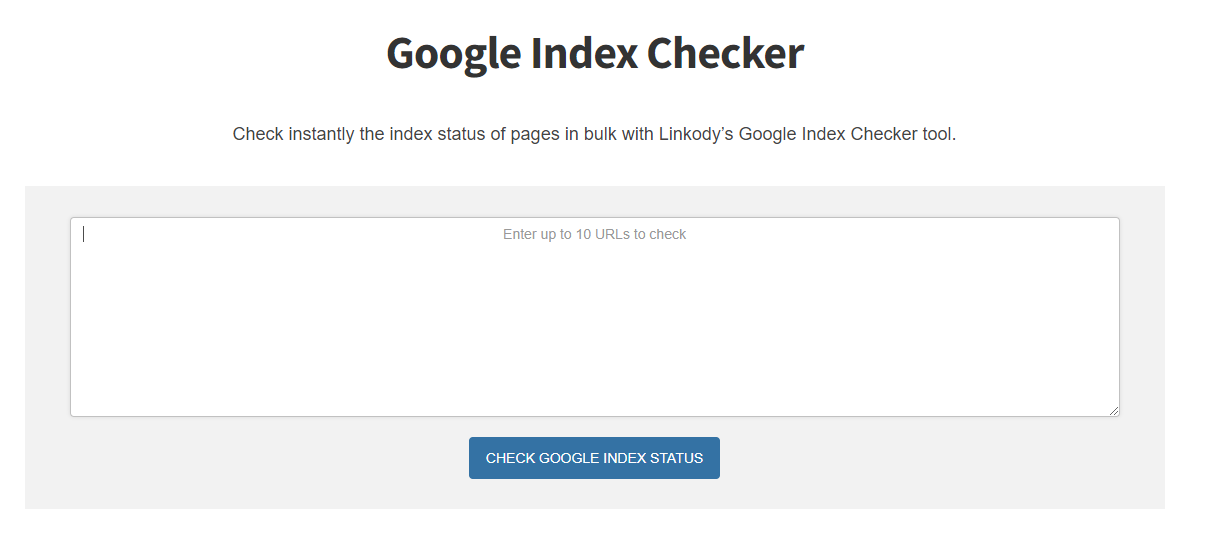 Google index checker