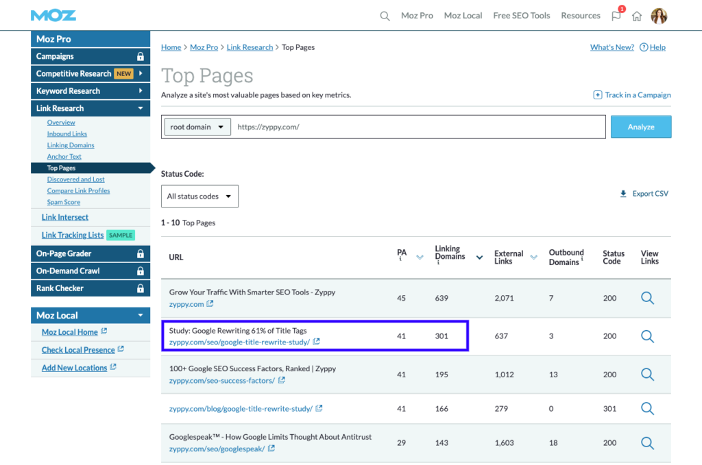 Moz Toolbar