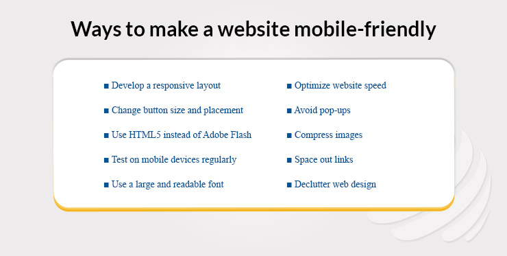 Ways to make a website mobile-friendly