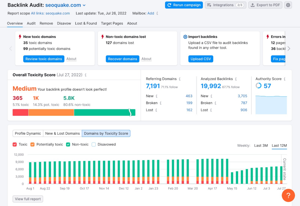 Monitor Backlinks Tool