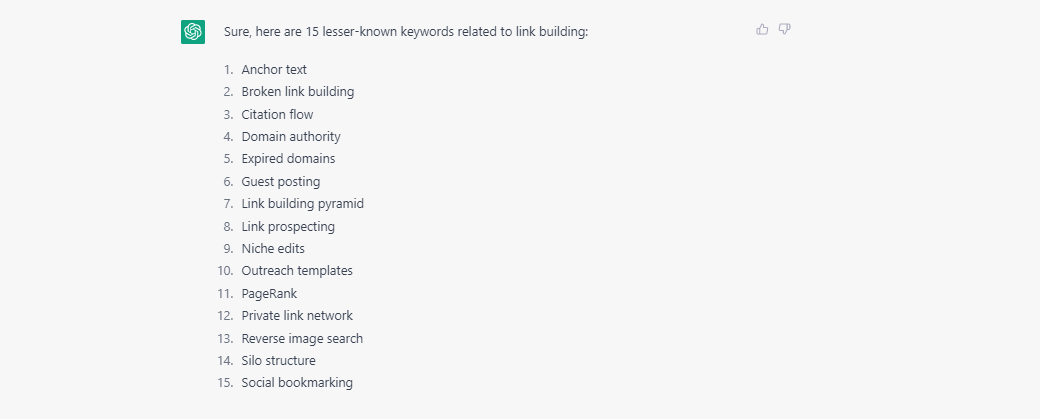 link building process