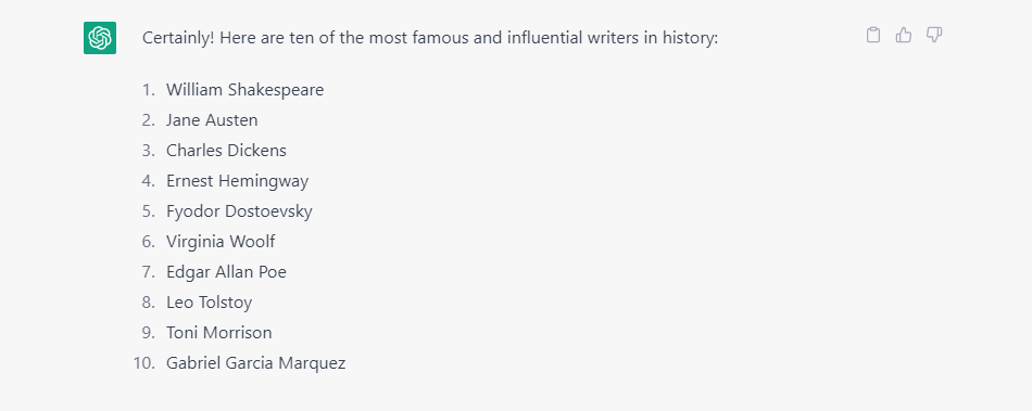 writers in history