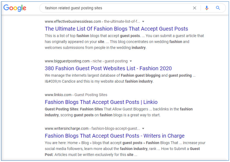 Find guest blogging opportunities