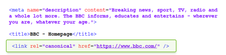 SEO tags types
