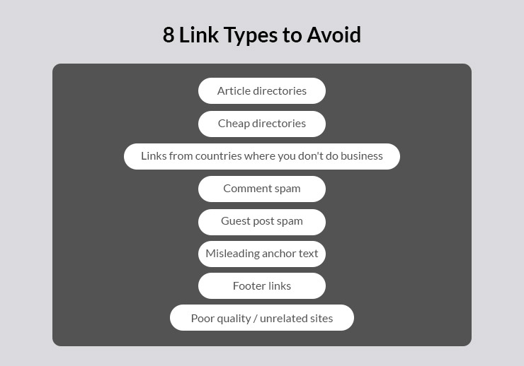 8 Link Types to Avoid