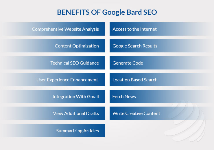  BENEFITS OF Google Bard SEO