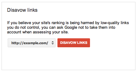 Disavow Backlinks