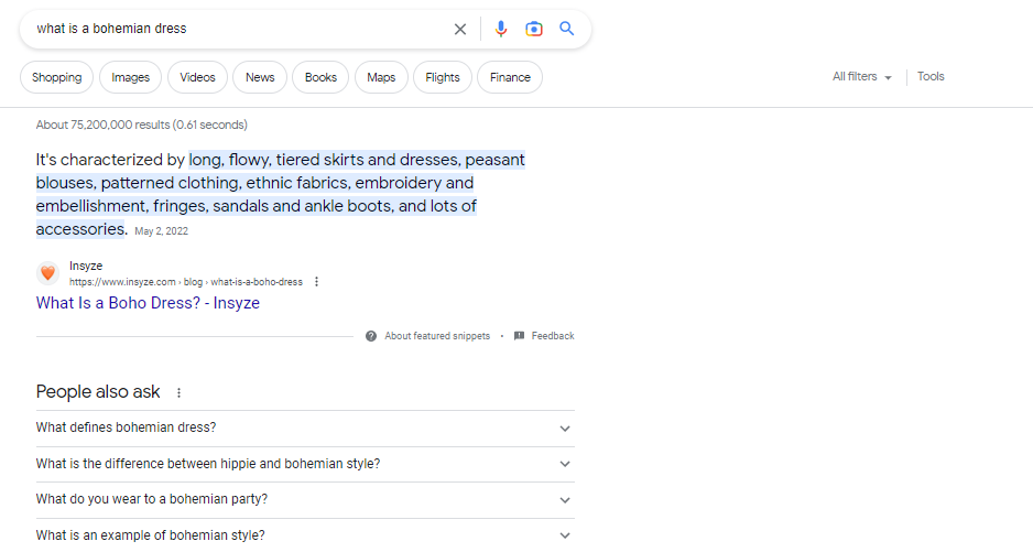 Featured Snippet