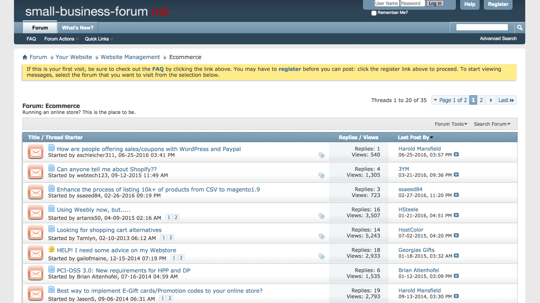 Forums Links