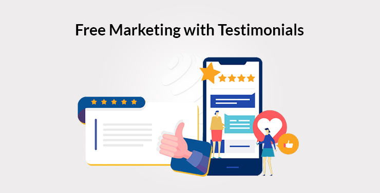 Free marketing with testimonials