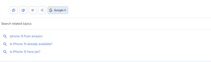Google Search Results 