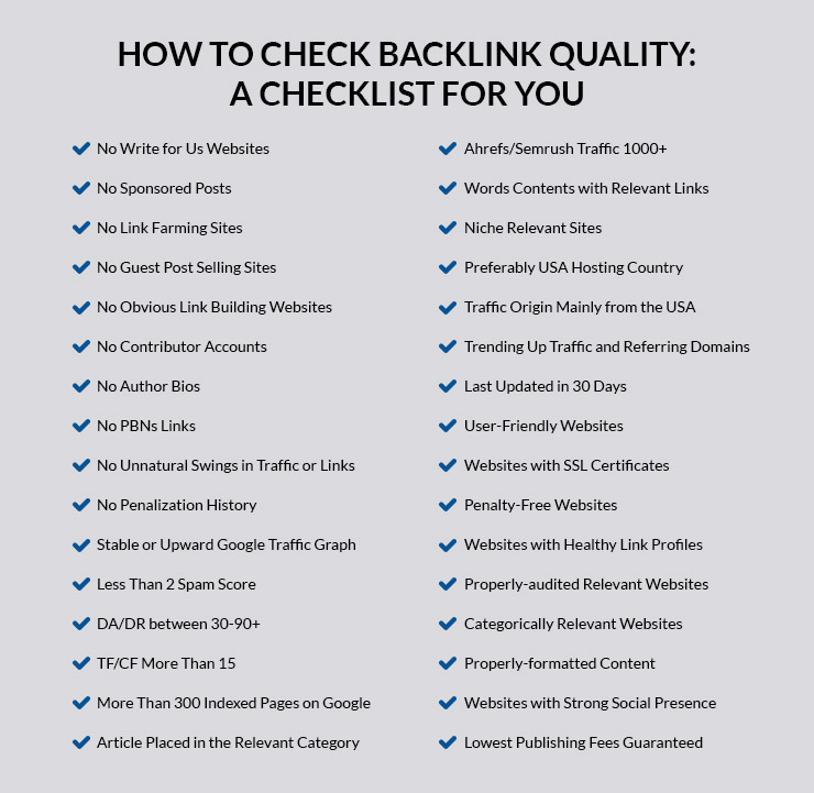 How to check backlink quality