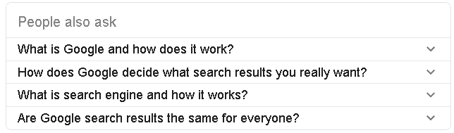 People Also Ask