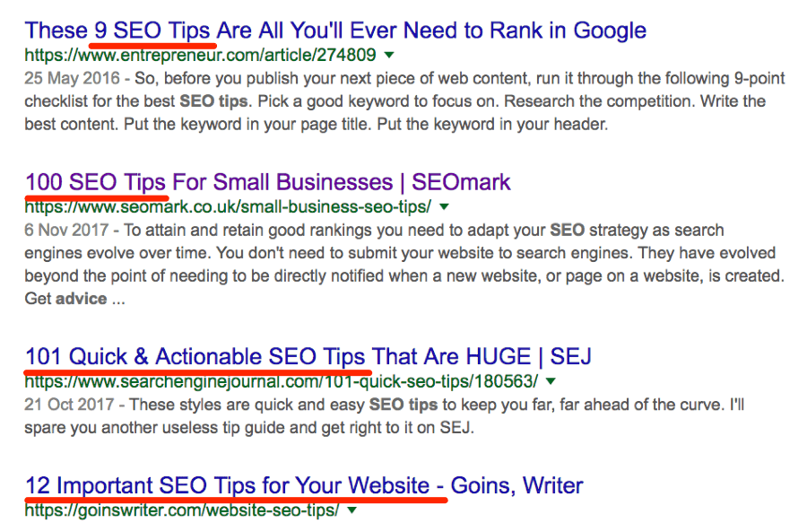 Page Titles