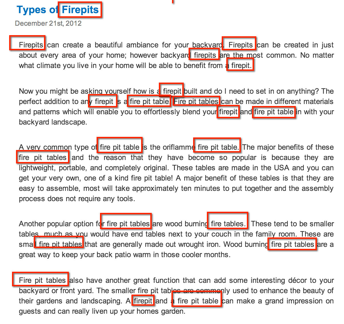 Types of Firepits