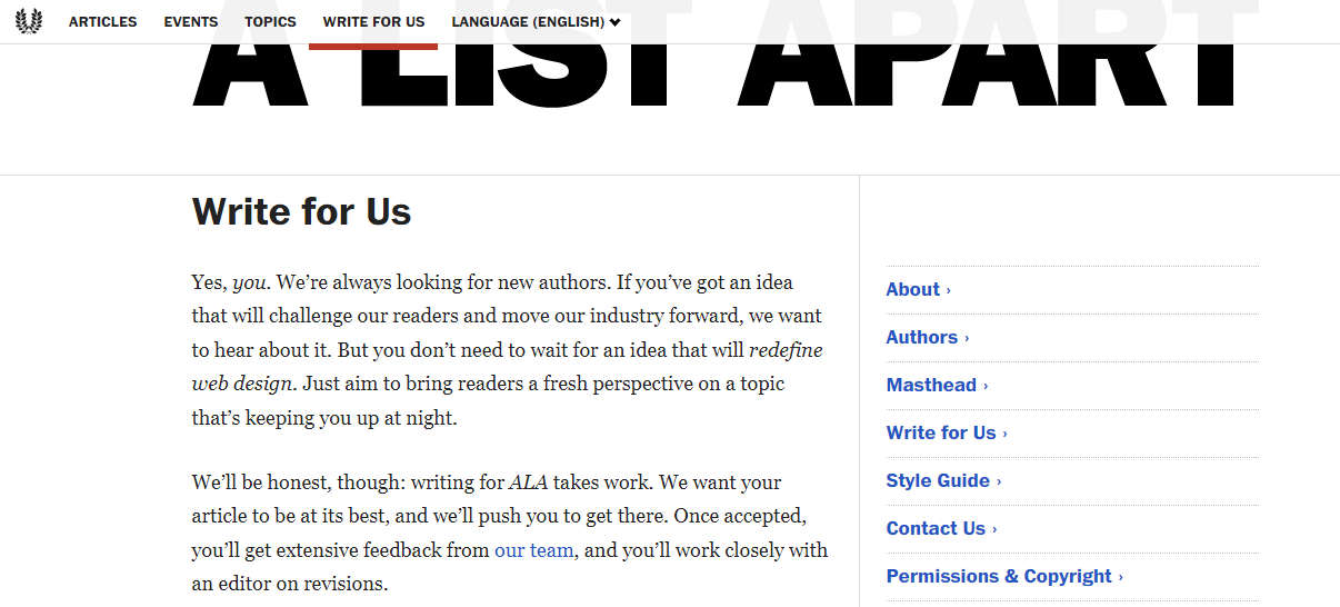 No Write for Us Websites