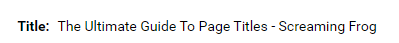 Page Title
