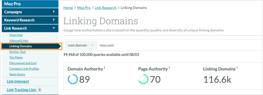 Linking Domains