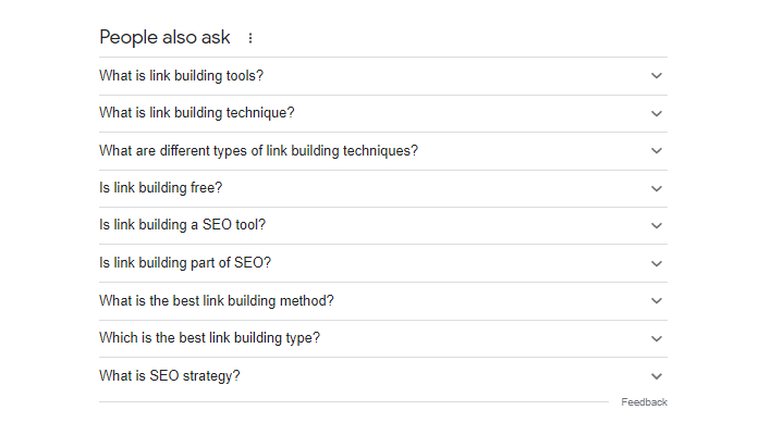 People Also Ask Feature