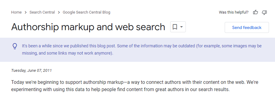 Google Authorship