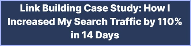 linkbuilding case study