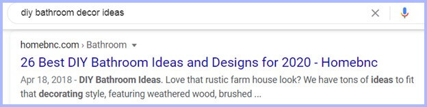 similar serp overview of keyword