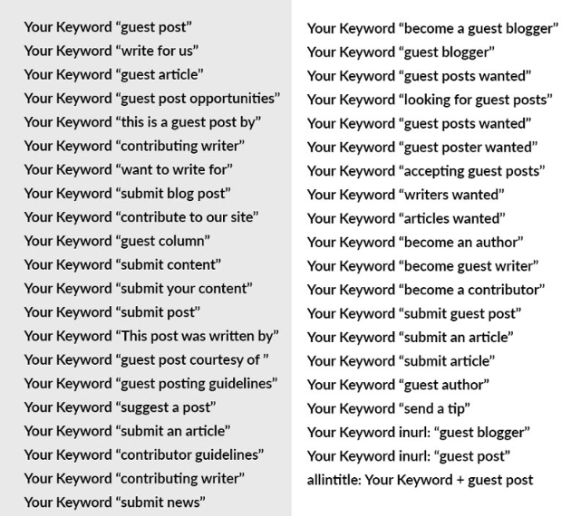 Google for Keywords 