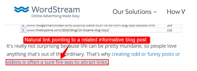 Natural Backlinks