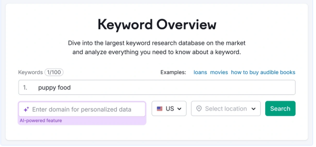 trending keywords search