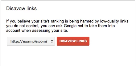 how to disavow backlinks