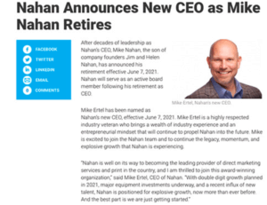 Example of New Hire Press Release