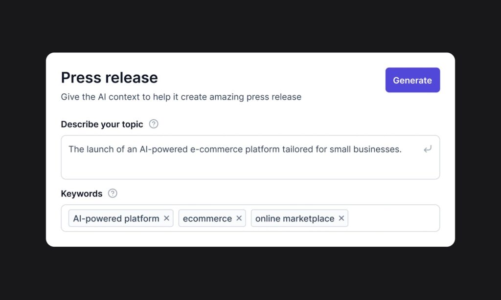 How to Write A Press Release AI – An Example 
